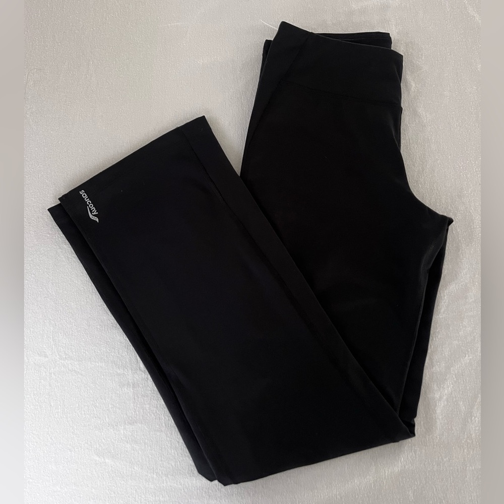 Saucony Women's Black Wide Leg Leggings Small